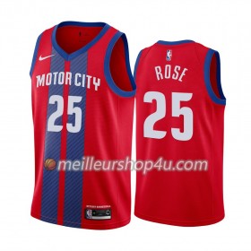 Maillot Basket Homme Detroit Pistons Derrick Rose 25 2019-20 Nike City Edition Swingman